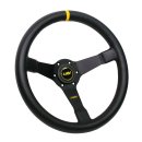 Luisi Mirage Corsa Sportlenkrad Leder schwarz / gelb geschüsselt & TÜV Prüfbericht